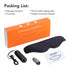 Hailicare 3D Electric Steam Eye Mask – 3-Level Heat, 5-Level Vibration Massage, Fatigue Relief