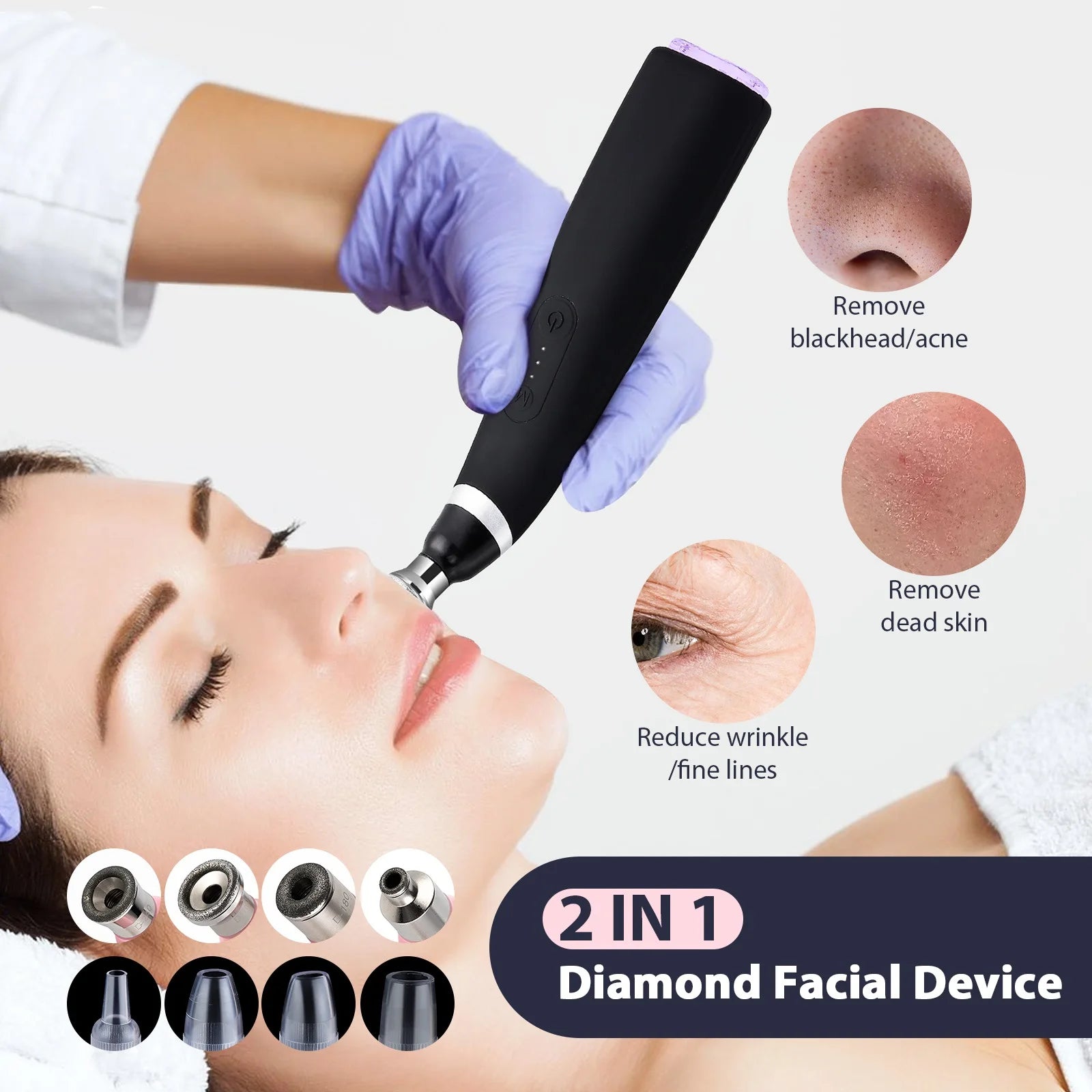 Selfika™ Diamond Microdermabrasion Machine Facial Peeling Device