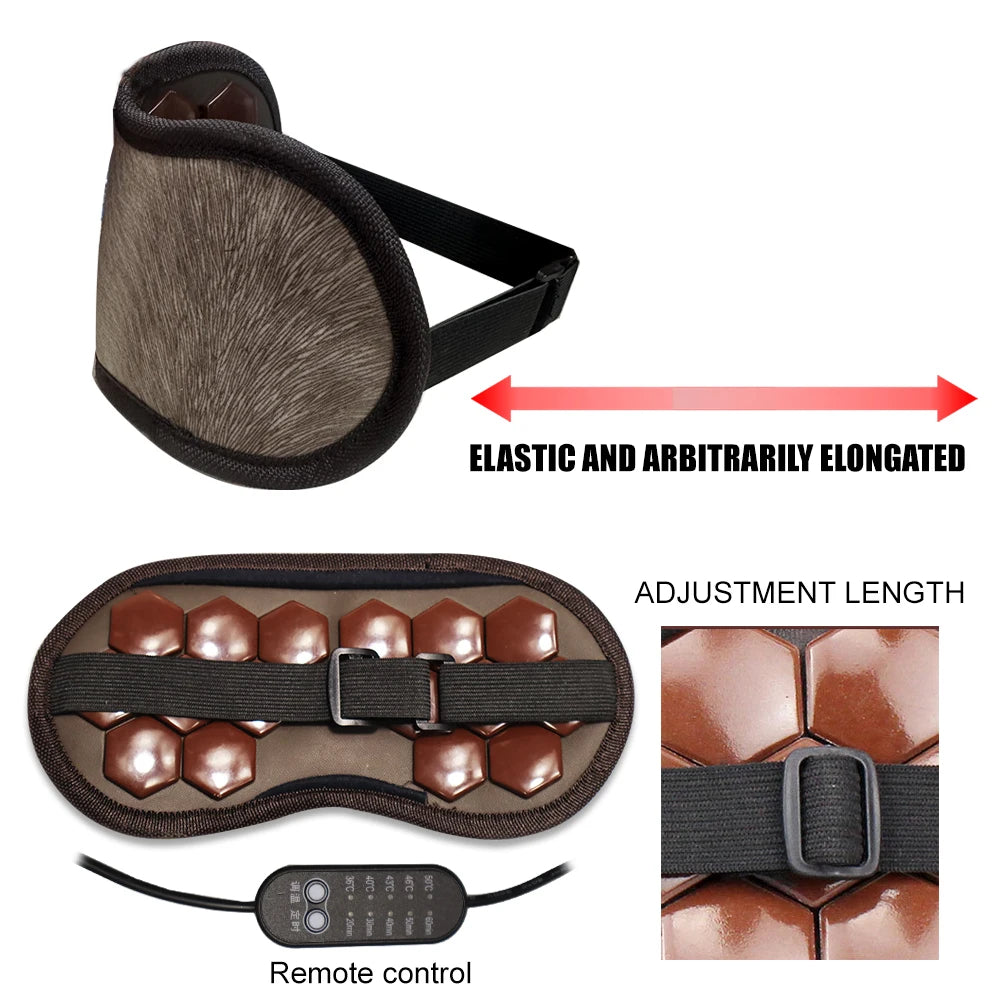 VamsLuna Electric Jade and Tourmaline Heating Eye Mask for Hot Compress Relaxation
