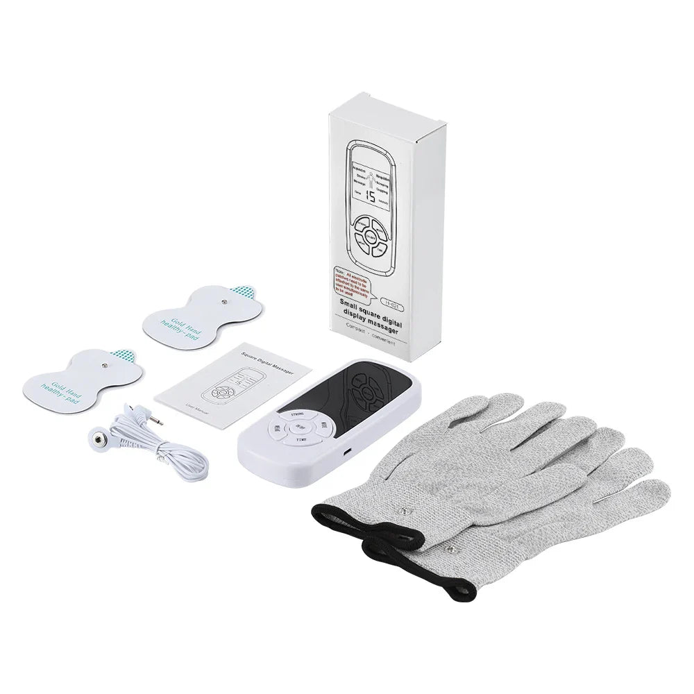 Hailicare TENS EMS Electric Muscle Stimulator – Digital Pulse Massager, 6 Modes, Back Neck Shoulder Relief