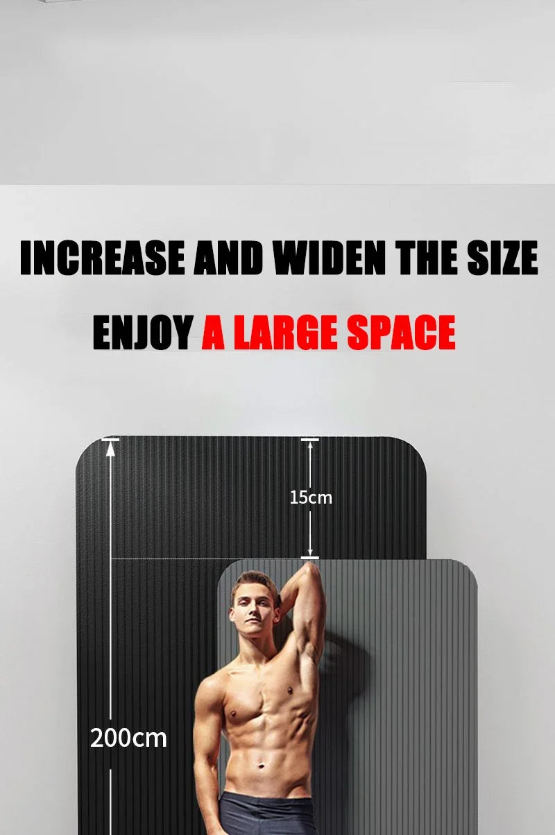 Selfika™ 20mm Ultra-Thick NBR Yoga Mat – High-Density Non-Slip Exercise Mat for Yoga, Pilates & Home Fitness (185x61cm)
