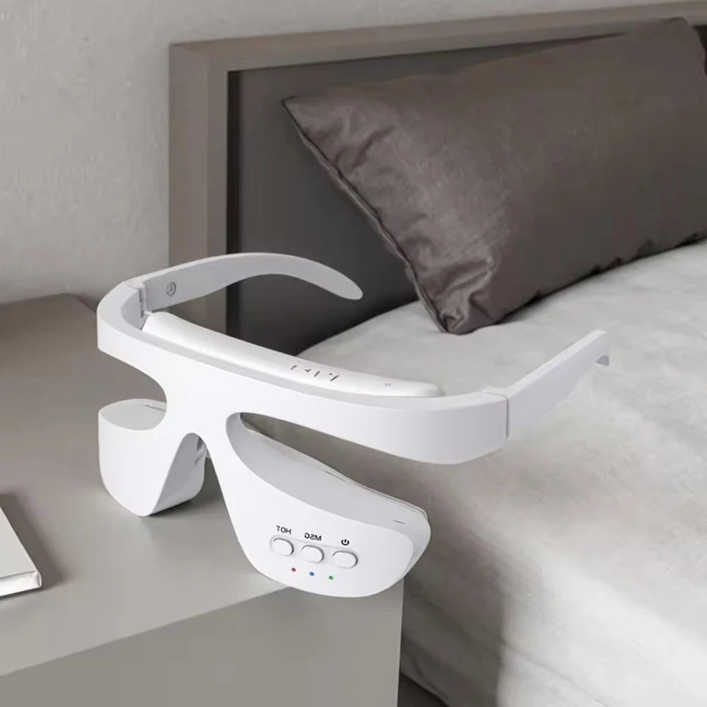 vilnason 3D Visual Eye Massager – Red Light, EMS Micro-Current, Heat for Dark Circle Appearance and Relaxation