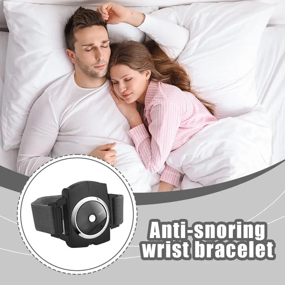Electronic Pulse Anti-Snoring Wristband Watch – Sleep Aid for Reduced Snoring Perception