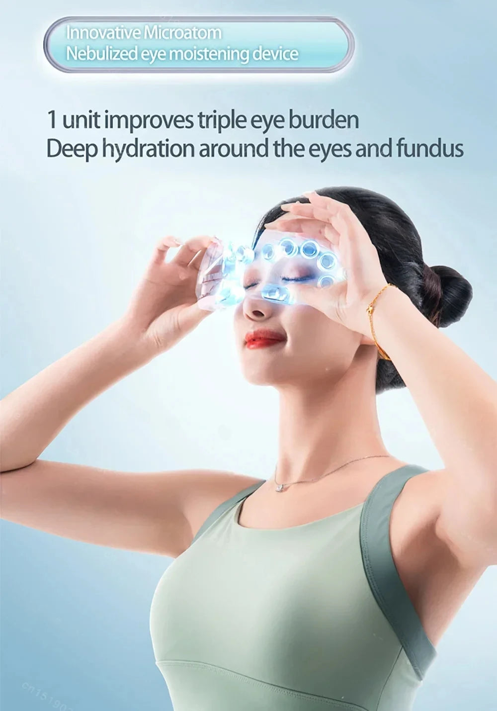 BXA Steam Eye Massager Warm Spa – Kneading Acupressure Massage Heat and Bluetooth Relaxation Aid