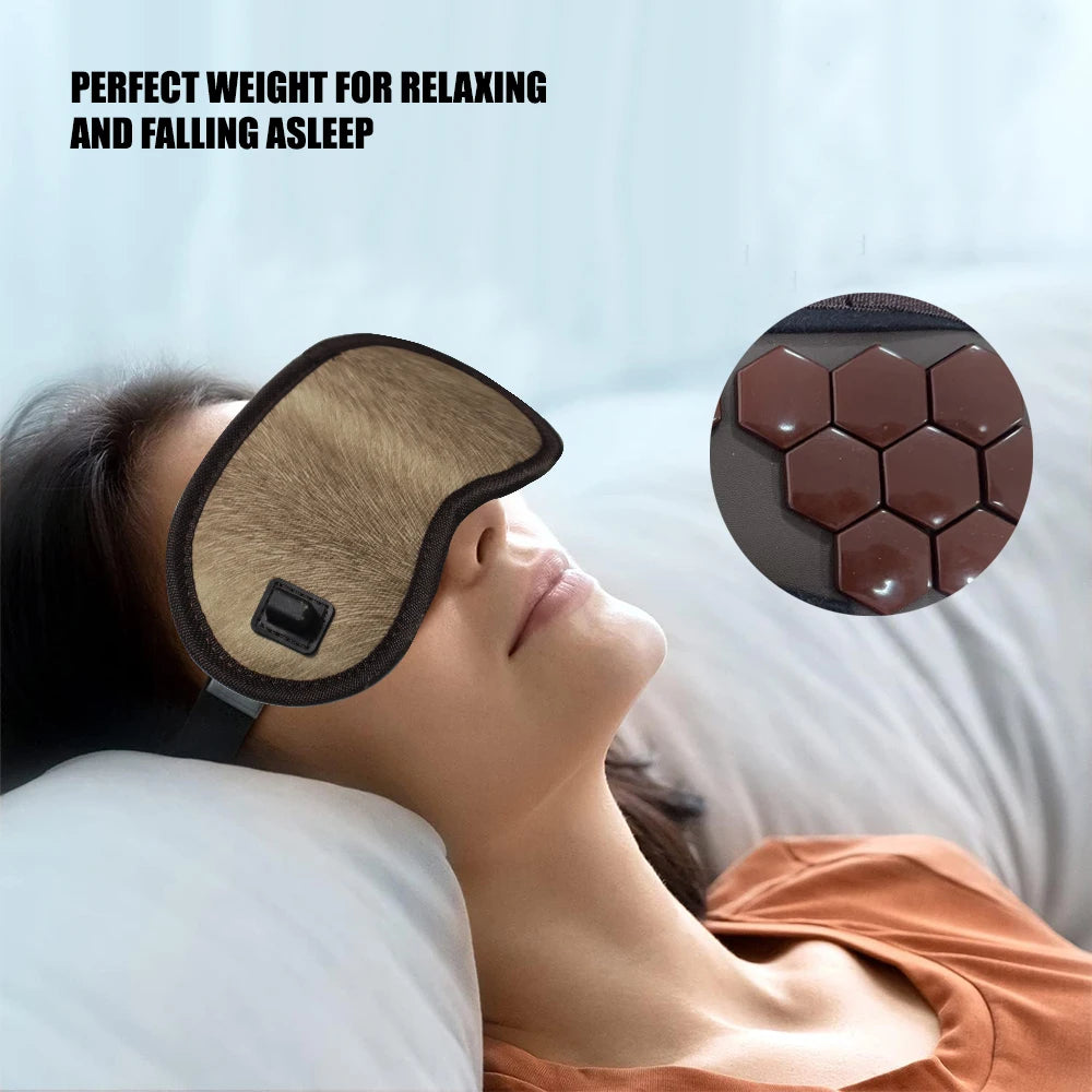 VamsLuna Electric Jade and Tourmaline Heating Eye Mask for Hot Compress Relaxation
