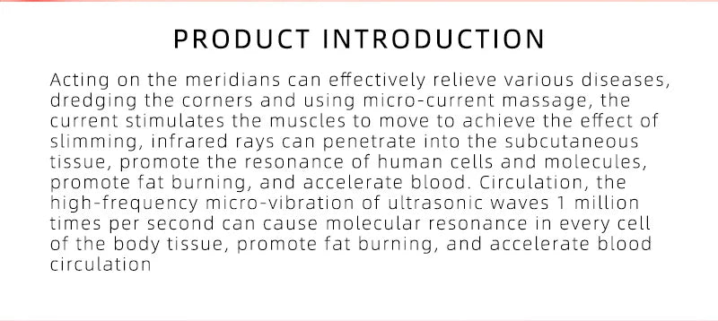 Lesenbeauty 3-in-1 Ultrasonic EMS Massager – Infrared, Body & Face Contouring Appearance Device