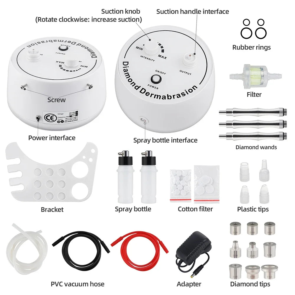 Selfika™ Diamond Microdermabrasion Dermabrasion Machine Water Spray Exfoliation