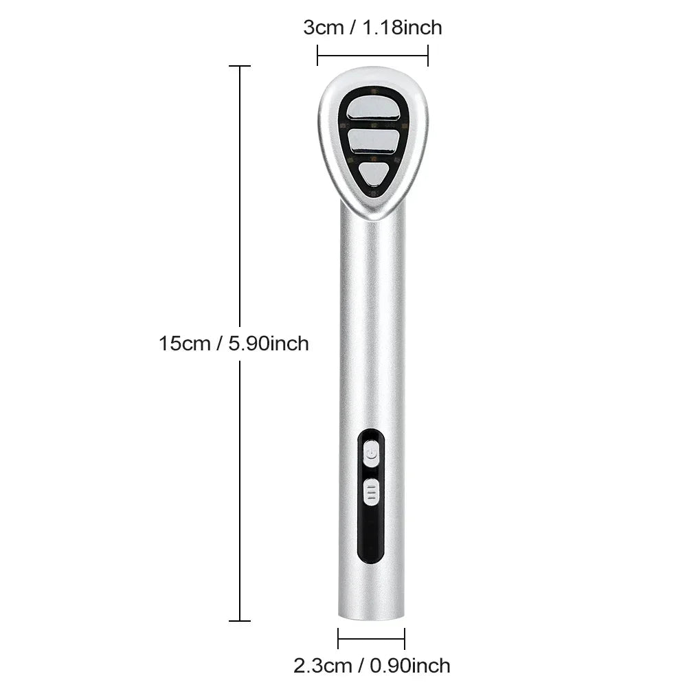 miitina 7-Color LED EMS Microcurrent Eye Massager – Anti-Wrinkle Appearance, Heated, USB Rechargeable