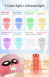 UBilli 8-Color + IR Silicone LED Face & Neck Mask – Light Therapy, Anti-Aging Appearance, Acne Control