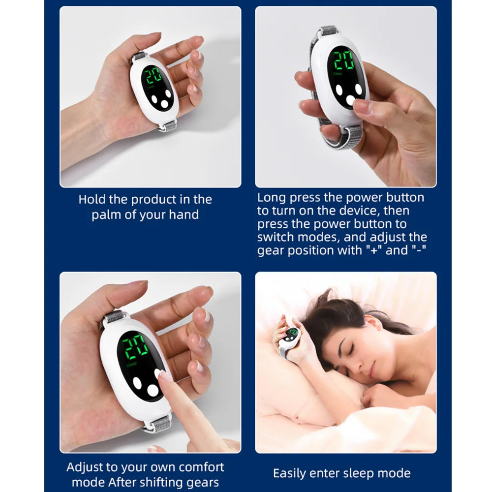 Generic Microcurrent/EMS Sleep Aid Device – Palm Pulse Massager, Handheld Relaxation Helper