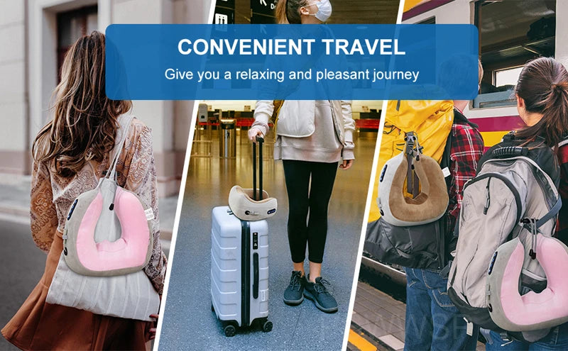 Selfika U-Shaped Memory Foam Electric Neck Massager with Deep-Tissue Kneading & Heat