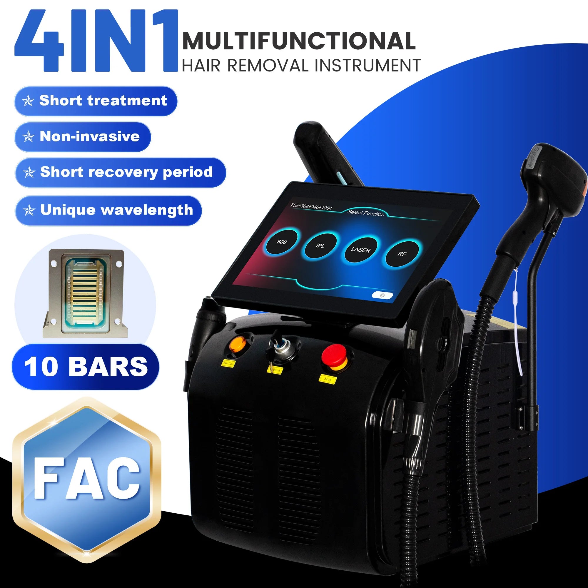 Selfika™ 4-in-1 Multifunctional Diode Laser Beauty Machine