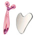 SUOJI Stainless Steel Gua Sha & 3D Roller Massager – Eye Tool, Face Contouring, Dark Circle Appearance