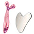 SUOJI Stainless Steel Gua Sha & 3D Roller Massager – Eye Tool, Face Contouring, Dark Circle Appearance