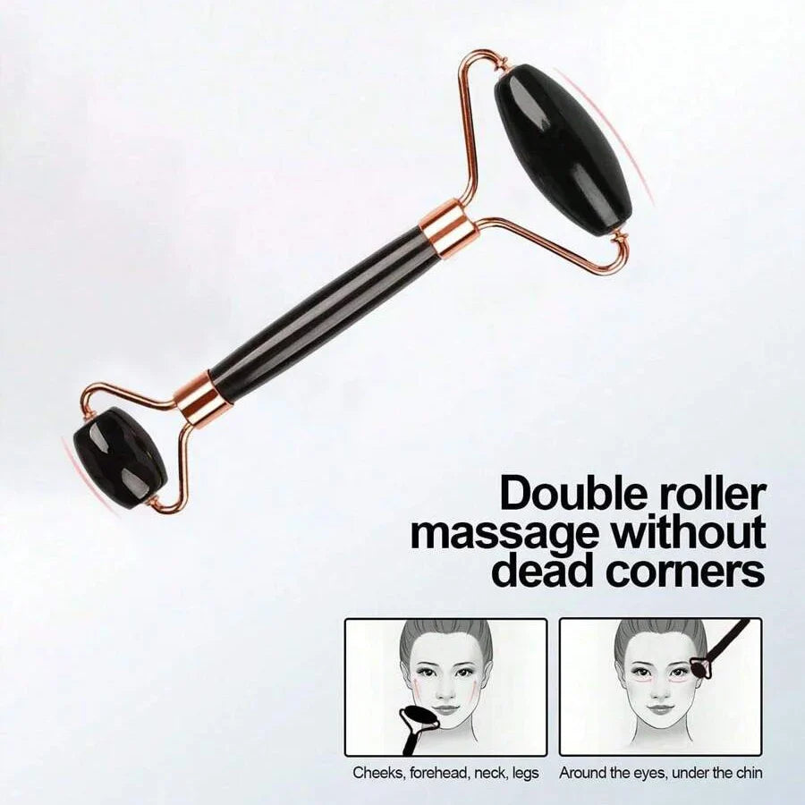 Generic Silicone Ice Roller & Gua Sha Facial Tool Set – Lifting, Contouring, Eye Puffiness Relief (1/2/3pc)