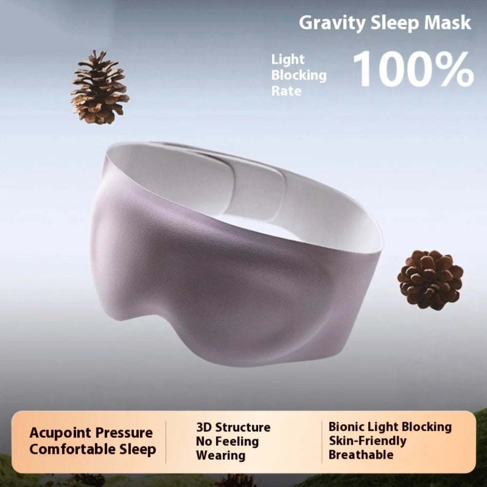 Voguish Weighted Gravity Eye Mask & Headband – Comfortable Light Blocking for Deep Sleep Support