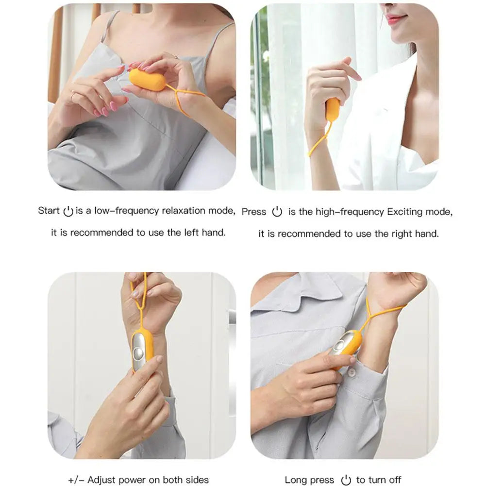 Unbranded Handheld TENS Pulse Relaxation Device – Rechargeable for Enhanced Sleep and Calming Sensation