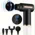Selfika™ Portable LED Touch Screen Fascia Gun – Deep Tissue Percussion Massager with 4 Replaceable Heads for Muscle Recovery