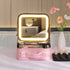 Selfika™ Portable Makeup Train Case – White Waterproof Travel Organizer with 3-Color LED Mirror and Adjustable Dividers