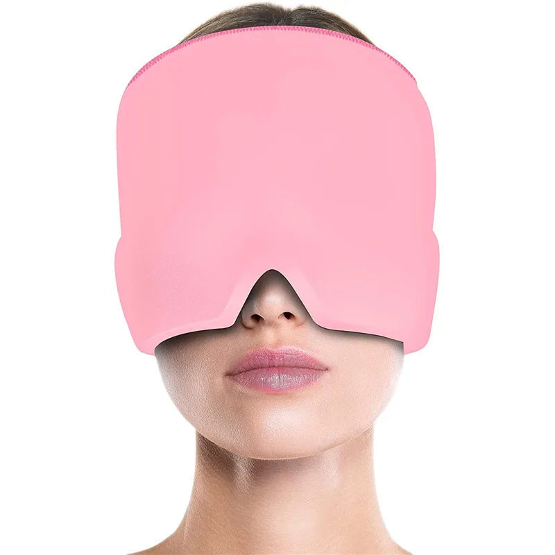 Gel Ice Headache and Migraine Relief Hat Cold Compress Therapy Cap for Relaxation