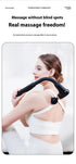 Selfika™ Professional Extended Grip Fascia Gun – 6-Speed Percussion Massager with 3 Modes & 4 Specialized Heads