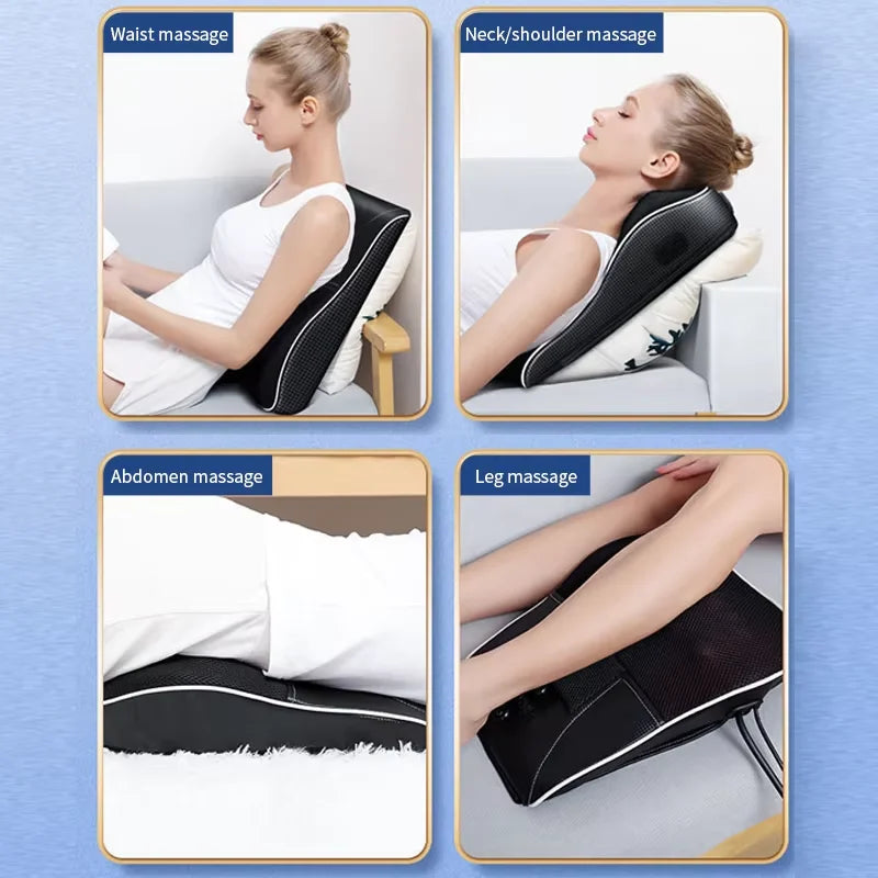 Selfika Intelligent 20-Node Deep Tissue Massage Pillow with Airbag Support & Heat