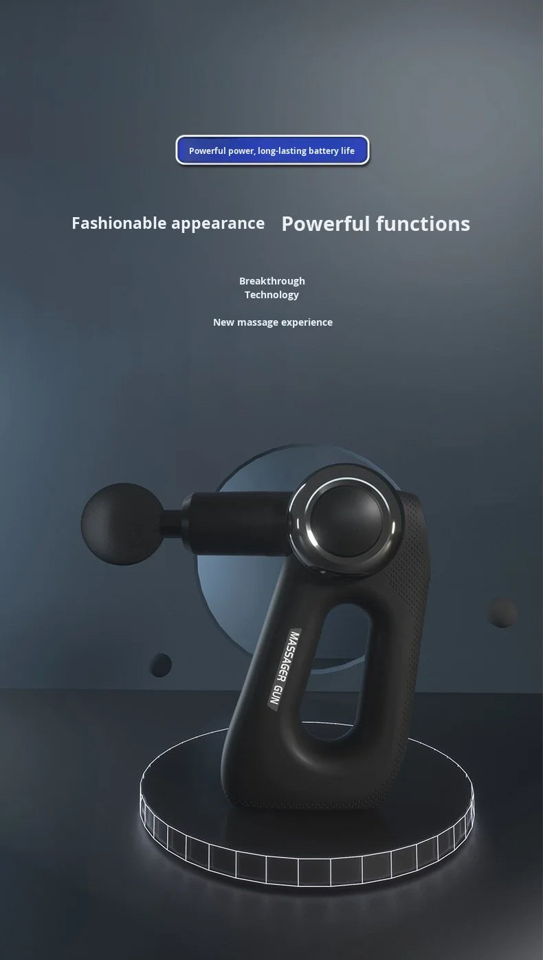 Selfika™ Professional Triangle Massage Gun – High-Speed Deep Tissue Percussion Massager with 6 Massage Heads