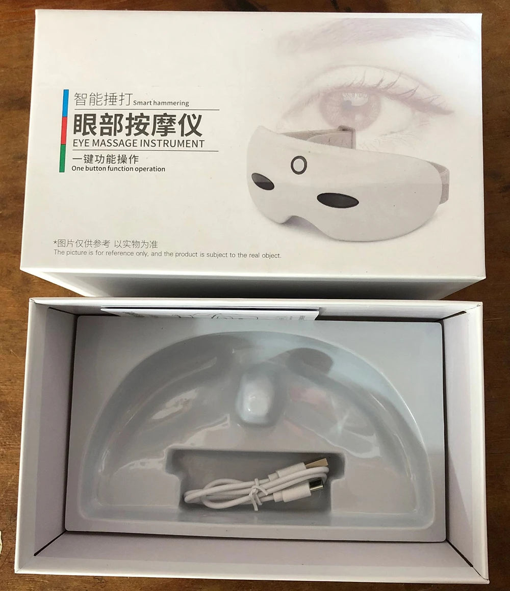 HEBTIGER Electric Eye Massager with Graphene Heating and Acupressure for Deep Relaxation