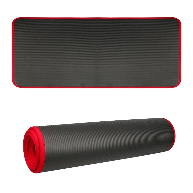 Selfika™ 10mm Extra-Thick Yoga Mat – High-Resilience Anti-Slip NBR Exercise Mat for Beginners, Pilates & Home Workouts