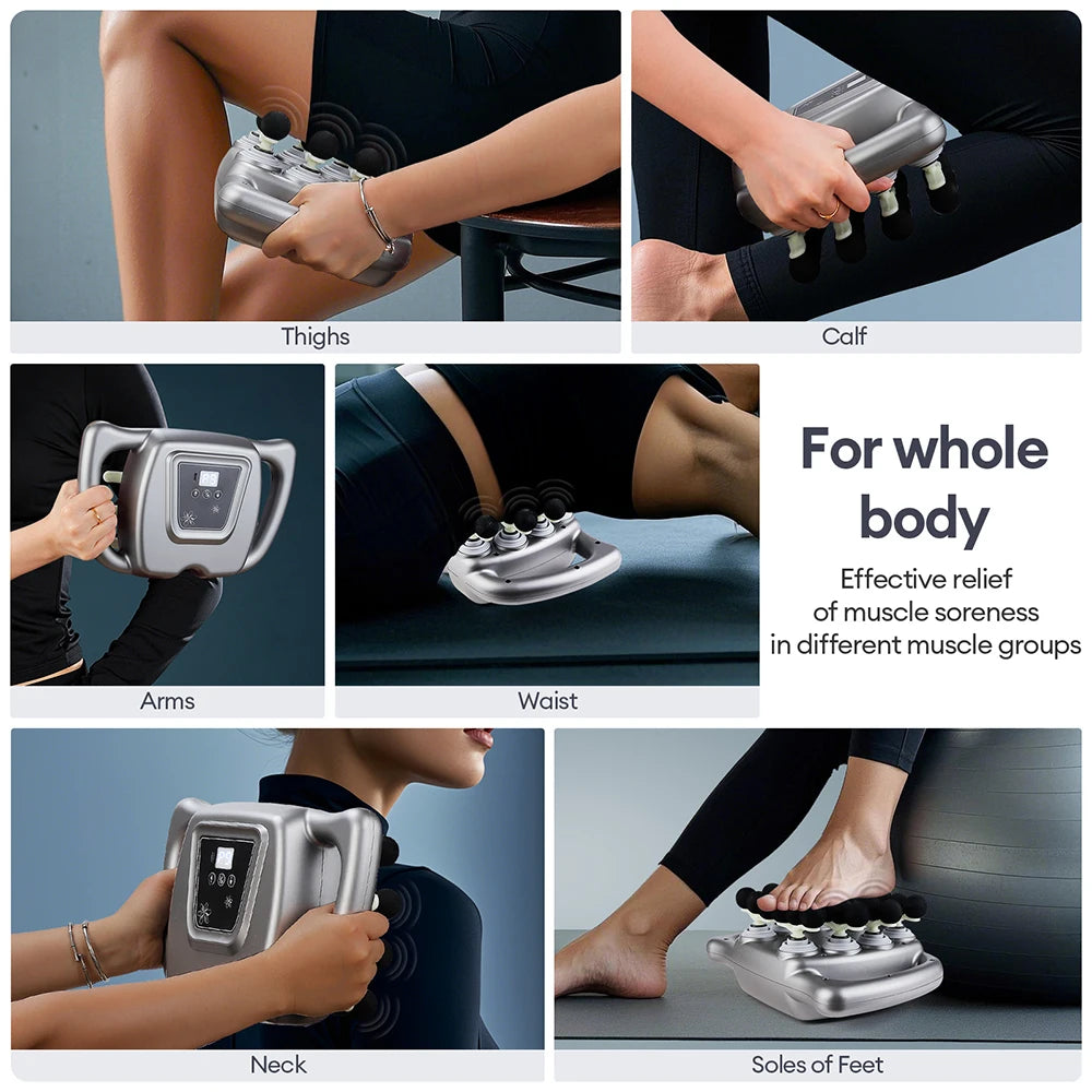 Selfika™ 24-Head Fascia Gun 9 Modes High Frequency Massage Gun