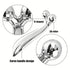 SUOJI Stainless Steel Gua Sha & 3D Roller Massager – Eye Tool, Face Contouring, Dark Circle Appearance