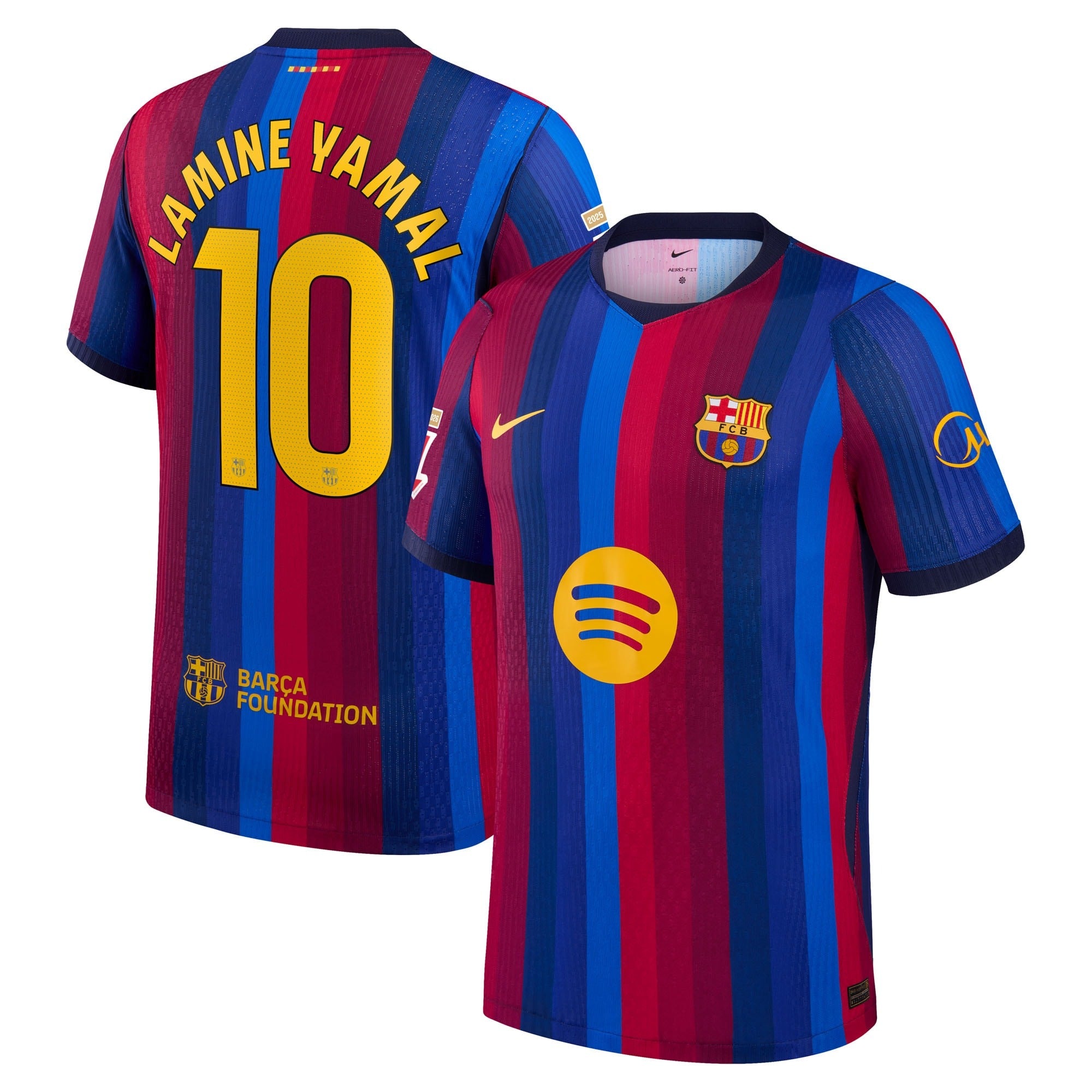 Selfika™ Barcelona Edition  #19 Stripe Knit Top – Men's Player  ( Yamal )