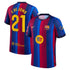 Selfika™ Barcelona Edition de Jong #21 Stripe Knit Top – Men's Player Apparel