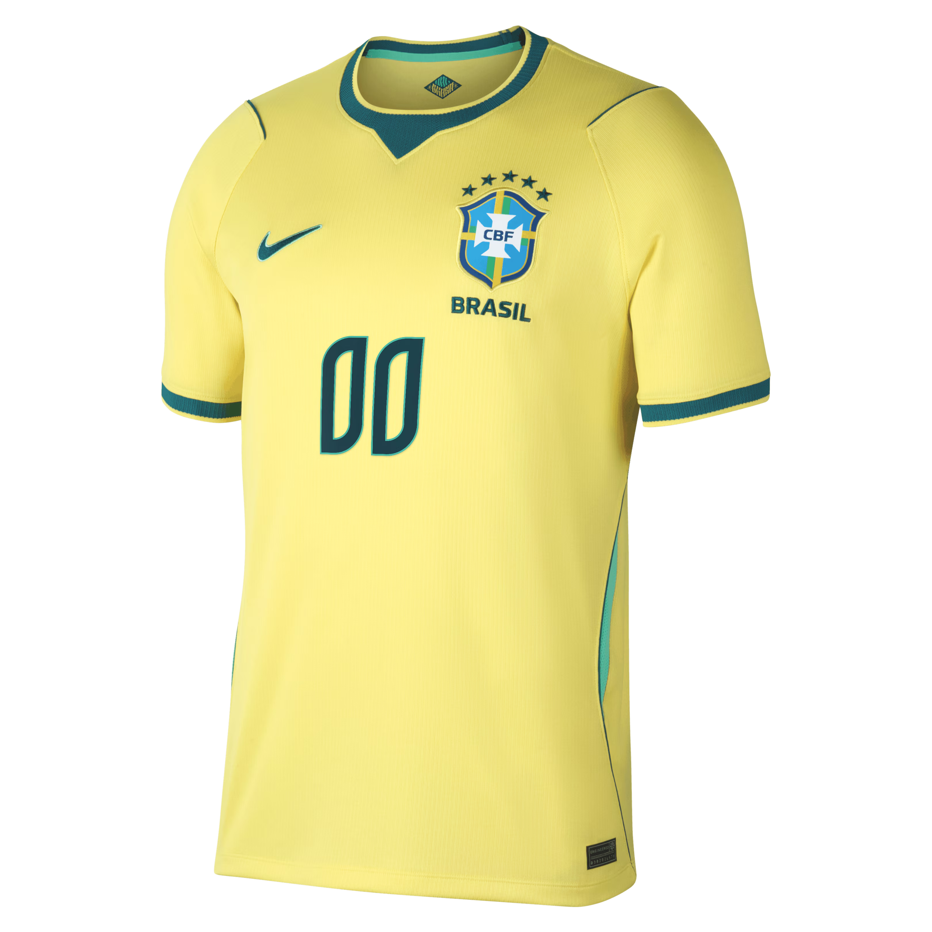 Selfika™ Brazil Classic 2026 Home Custom Soccer Jersey - Yellow & Green Stadium Sport Top