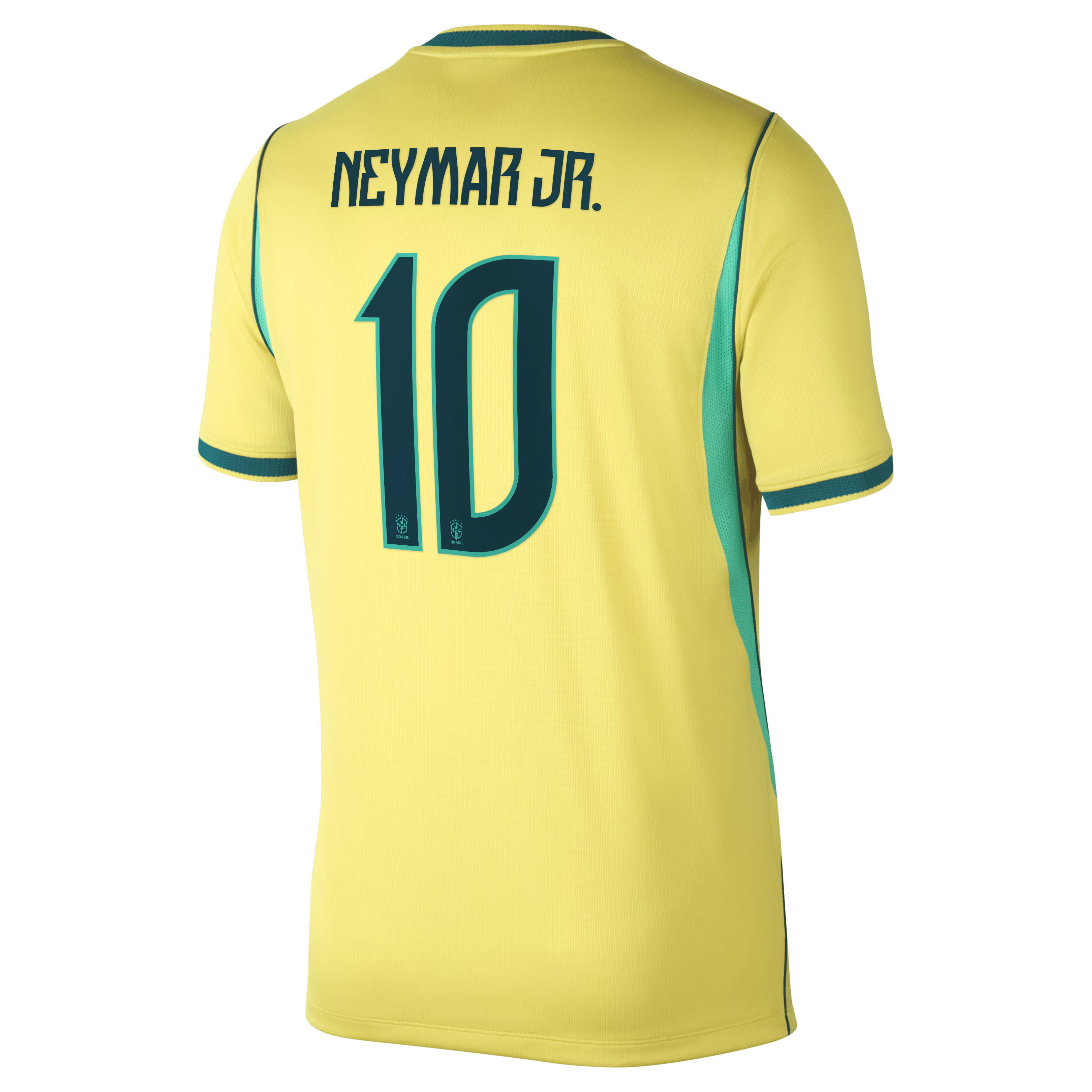 Selfika™ Brazil Classic 2026 Home Soccer Jersey 10# - Yellow & Green Stadium Edition Sport Top