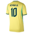 Selfika™ Brazil Classic 2026 Home Soccer Jersey 10# - Yellow & Green Stadium Edition Sport Top