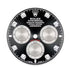 Selfika™ Chronograph 40mm Sports Watch – Bright Black and Steel Diamond-Set Dial with White Gold Finish and Oyster