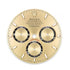 Selfika™ Chronograph 40mm Sports Watch – Golden Dial with Yellow Gold Finish and Durable Oysterflex Elastomer Stra
