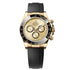 Selfika™ Chronograph 40mm Sports Watch – Golden Dial with Yellow Gold Finish and Durable Oysterflex Elastomer Strap