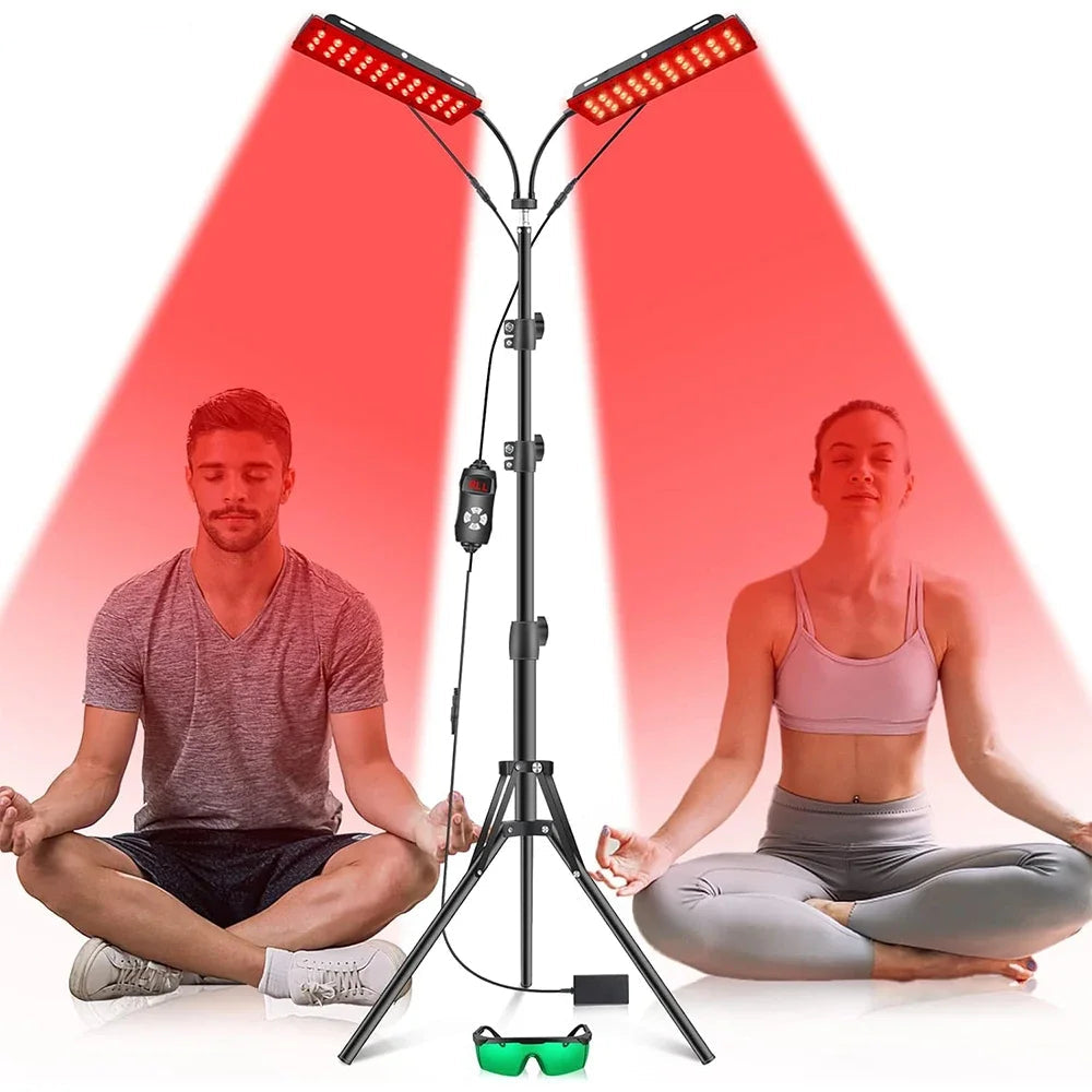 Selfika™ Clinical-Grade Red Light Therapy Lamp – 660nm & 850nm Deep-Penetrating LED Device for Pain Relief & Skin Rejuvenation
