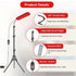 Selfika™ Clinical-Grade Red Light Therapy Lamp – 660nm & 850nm Deep-Penetrating LED Device for Pain Relief & Skin Rejuvenation