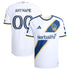 Selfika™ Galaxy Edition VeloCITY Sash Top – Men's White Custom Name & Number Sport Top
