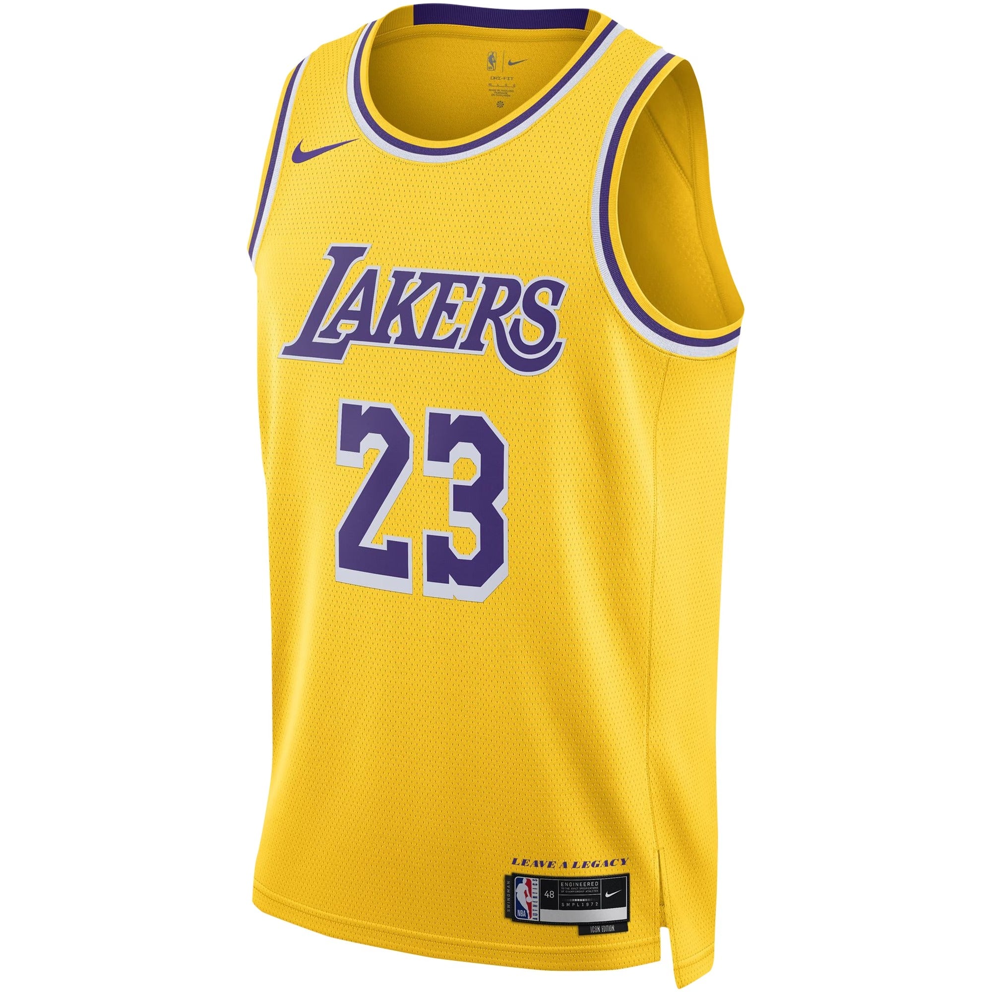 Selfika™ Los Angeles Classic Gold Basketball Jersey - Icon Edition Sport Vest