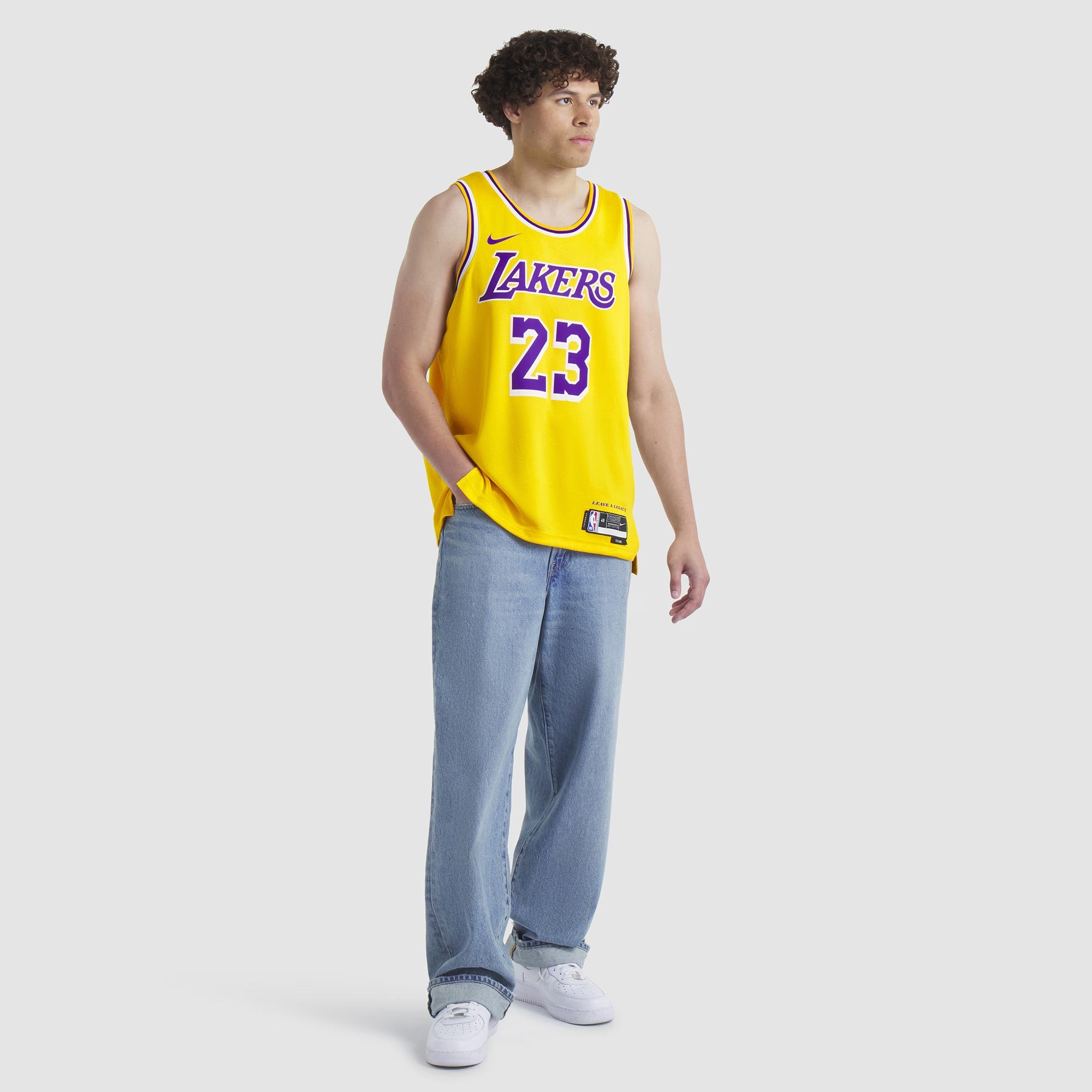 Selfika™ Los Angeles Classic Gold Basketball Jersey - Icon Edition Sport Vest