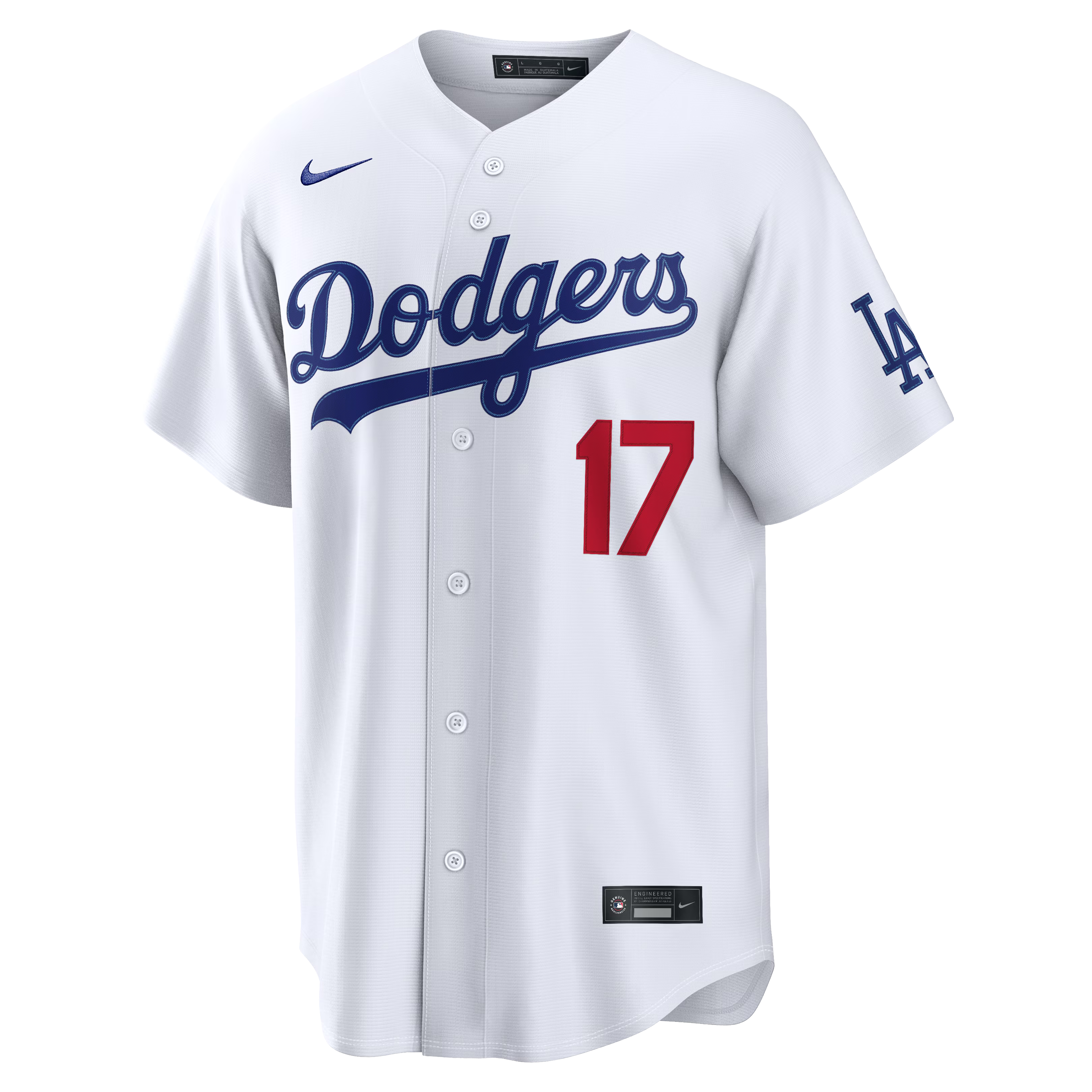 Selfika™ Los Angeles Classic White Baseball Jersey - Men's Stadium Edition Sport Button-Up