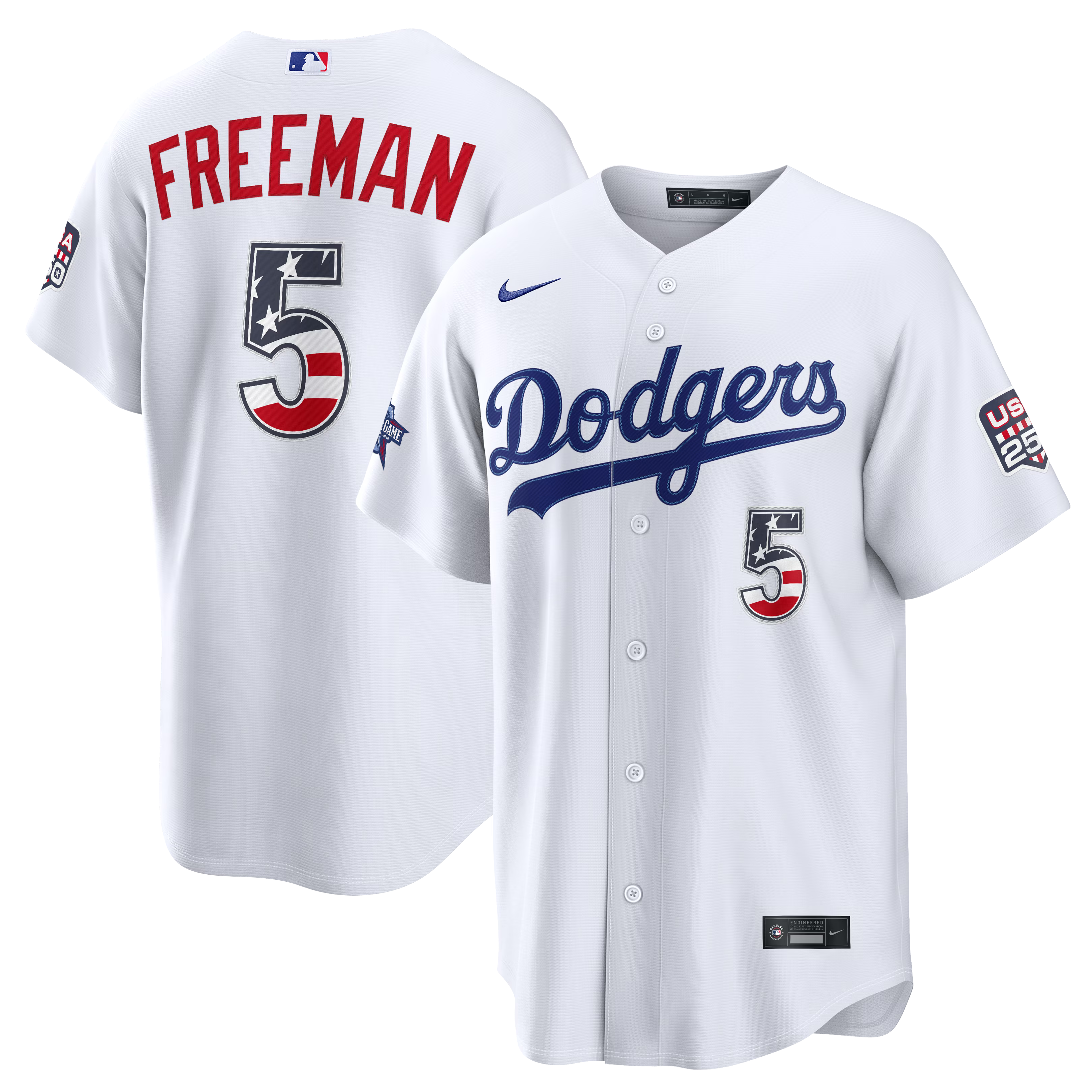 Selfika™ Los Angeles Edition Freeman #5 Stars & Stripes Knit Top – Men's Player Sportswear