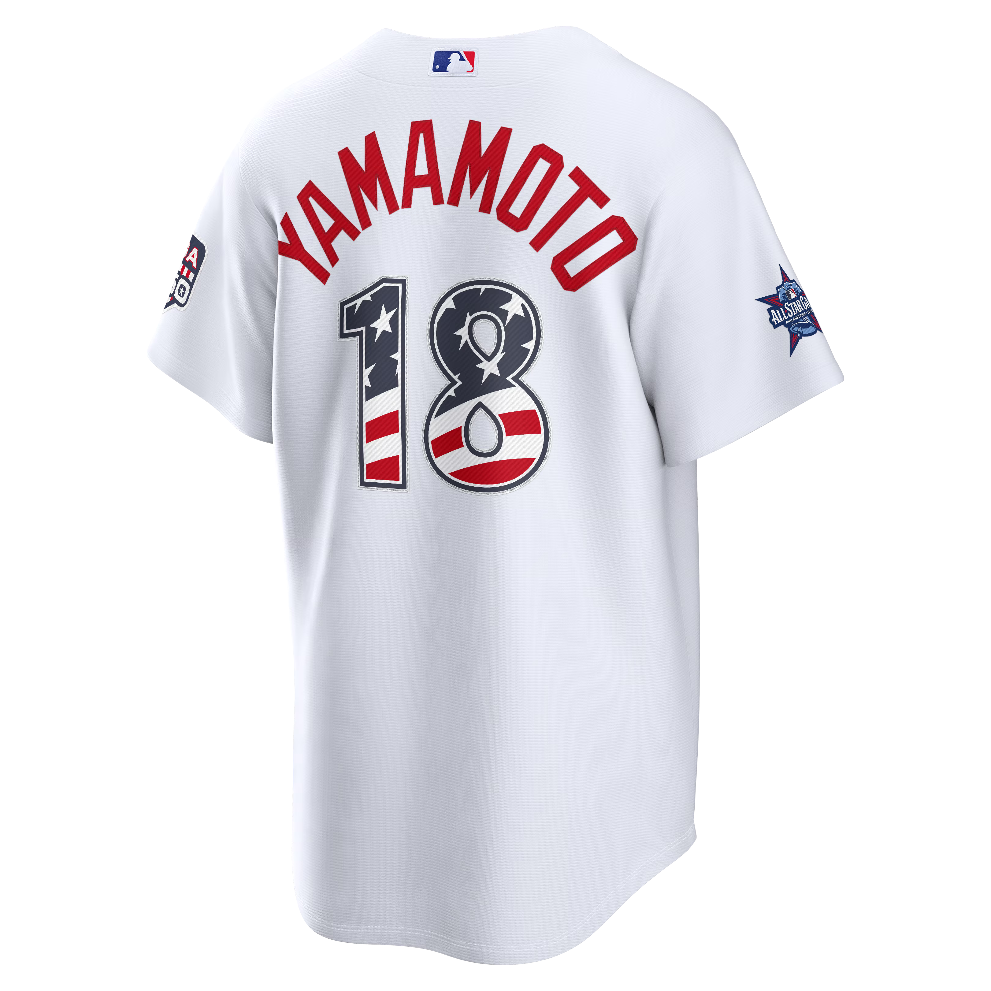Selfika™ Los Angeles Edition Yamamoto #18 Stars & Stripes Knit Top – Men's Player Sportswear