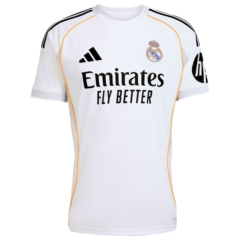 Selfika™ Madrid Classic White Soccer Jersey - 2025/26 Home Stadium Top (Mbappé Fan Edition)