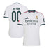 Selfika™ Madrid Edition Diamond Knit Jersey – White Custom Name & Number Sport Top