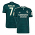 Selfika™ Madrid Edition Emerald Jacquard Top – Men's Dark Green Sport Jersey (Ronaldo #7)